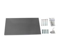 SimonRack Panel Herramientas Pared, Organizador Herramientas, Incluye 14 Ganchos y 3 Soportes, 1500x600 mm, Gris - Simonwork Gray Large