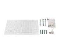 SimonRack Panel Herramientas Pared, Organizador Herramientas, Incluye 22 Ganchos y 3 Soportes, 1200x600 mm, Blanco - Simonwork White Large