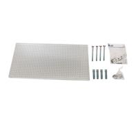 SimonRack Panel Herramientas Pared, Organizador Herramientas, Incluye 22 Ganchos y 3 Soportes, 1200x600 mm, Galvanizado - Simonwork Silver Large