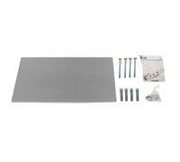 SimonRack Panel Herramientas Pared, Organizador Herramientas, Incluye 22 Ganchos y 3 Soportes, 1500x400 mm, Gris - Simonwork Gray Large