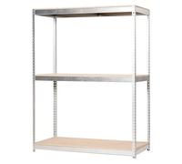 Simontaller Estantería para cargas pesadas Chipboard (Al x An x Pr: 200 x 180 x 45 cm, Capacidad de carga por balda: 400 kg, Número de baldas: 3...