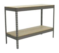 Simontaller Estantería para cargas pesadas Chipboard (Al x An x Pr: 90 x 120 x 75 cm, Capacidad de carga por balda: 400 kg, Número de baldas: 2...