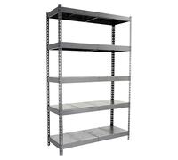 Simontaller Estantería para cargas pesadas Metal (Al x An x Pr: 200 x 120 x 45 cm, Capacidad de carga por balda: 400 kg, Número de baldas: 5 ud.,...