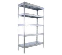 Simontaller Estantería para cargas pesadas Metal (Al x An x Pr: 200 x 150 x 45 cm, Capacidad de carga por balda: 400 kg, Número de baldas: 5 ud.,...