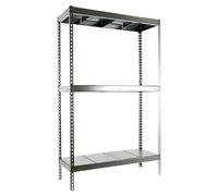 Simontaller Estantería para cargas pesadas Metal (Al x An x Pr: 200 x 150 x 60 cm, Capacidad de carga por balda: 400 kg, Número de baldas: 3 ud.,...