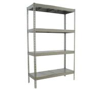 Simontaller Estantería para cargas pesadas Metal (Al x An x Pr: 200 x 150 x 75 cm, Capacidad de carga por balda: 400 kg, Número de baldas: 4 ud.,...