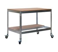Simonwork Banco de trabajo BT0 Mobile (L x An: 76 x 151 cm, Altura de trabajo: 91,7 cm, Carga soportada: 120 kg, Galvanizado)