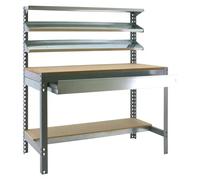 Simonwork Banco de trabajo BT1 Box (Ancho: 151 cm, Gris)