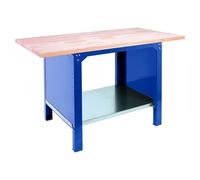 Simonwork Banco de trabajo BT6 PRO Laminate (L x An: 75 x 120 cm, Altura de trabajo: 86,5 cm, Carga soportada: 1.300 kg, Azul)