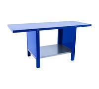 Simonwork Banco de trabajo BT6 PRO Metal (L x An: 73 x 120 cm, Altura de trabajo: 83 cm, Carga soportada: 1.000 kg, Azul)