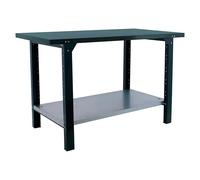 Simonwork Banco de trabajo BT6L PRO Metal (L x An: 73 x 150 cm, Altura de trabajo: 83 cm, Carga soportada: 1.000 kg, Antracita)