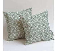 Simple Cojines Exterior Jardin Juego de 2 Funda Cojin 50x50 cm Abstracto Cojin Exterior Cuadrado Outdoor Cushions Impermeable Felpa Corta Suave Fundas Cojines para Exterior Garden Chair Decor C-718