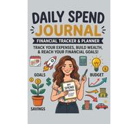 Simple Expense Tracker Notebook: Daily Spending Log Book, Budget Planner & Money Management Journal for Personal Finance (6x9, 100 Pages)