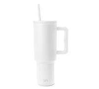 Simple Modern Vaso Térmico con Pajita y Asa| Taza Termica Café para Llevar | Botella de Agua Acero Inoxidable Aislado para café helado | Trek | 1180ml | Winter White