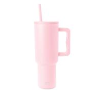 Simple Modern Vaso Térmico con Pajita y Asa| Taza Termica Café para Llevar | Botella de Agua Acero Inoxidable Aislado para café helado | Trek | 1180ml | Blush
