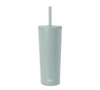 Simple Modern Vaso Termico con Pajita y Tapa | Taza Termica Café para Llevar Botella Agua de Acero Inoxidable | Regalos para Mujeres & Hombres | Classic | 710ml | Sea Glass Sage