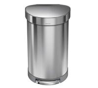 Simplehuman - Cubo de basura 45 l, acero inoxidable cepillado CW2030
