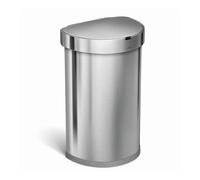 Simplehuman - Cubo de basura con apertura sin contacto con sensor de movimiento, 45 l, acero inoxidable cepillado ST2009