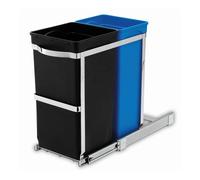 Simplehuman - Cubo de basura extraíble, dividido 20/15 l CW1016