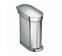 Simplehuman - Cubo de basura Slim 45 l, acero inoxidable cepillado CW2044