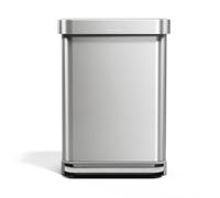 Simplehuman - Papelera 55 L, con bolsa, acero inoxidable CW2023