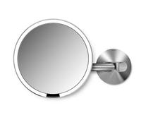 Simplehuman - Espejo cosmético de pared con iluminación LED, acero inoxidable brillante ST3016