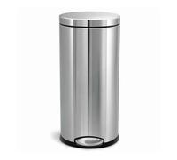 Simplehuman - Papelera 30 L, acero inoxidable cepillado CW1810