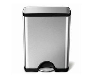 Simplehuman - Papelera 50 L, acero inoxidable CW1816