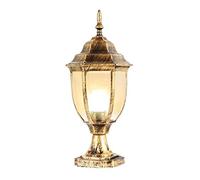 Simplicidad Moderna Columna Luz Clásico Vidrio de Aluminio Fundido a presión Lámparas de Pilar IP54 Impermeables para Exteriores Patio Exterior Porche Puerta Paisaje Poste Linterna Accesorio E27