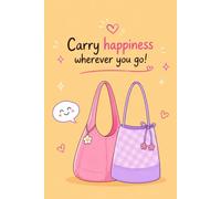 Simply happy journal: Cute Pastel Pink & Purple Lined Notebook - Portable 6x9 Daily Diary for Creative Writing and Self-Care