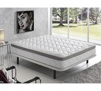 Simpur Low Cost, Colchón Visco Premium con Hilo de Plata, Firmeza 8/10, Tejido Antiestático Silver Therapy, Ortopédico, Altura 25 cm, 150x190 cm