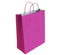 Sin marca paq.25 bolsas papel asa retorcida formato xs 18+8x24cm 90gr