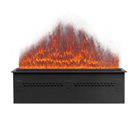Sined Caldaro 50 Chimenea De Agua Electrica Chimenea De Interior Led No Termica Negra Con Simulación De Llama Multicolor 3d Incorporada Para Habitaciones Elegantes y Modernas Con Mando a Distancia Bla
