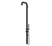 SINED Ducha de Pared Negra en Acero Inoxidable 316L Diseno Minimalista Anticorrosión y Resistente al Desgaste Instalación Interior o Exterior Ideal Espacios Estrechos DOCCIA CHIA PARETE NERA Black XL