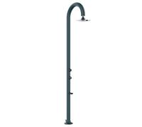 SINED Ducha jardín de aluminio gris con rociador LED de 3 chorros y doble conector puede colocarse en interiorexterior Agua caliente y fría LUNA-ALU-GRIGIA-SENSOR Gray XL