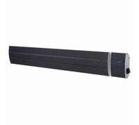 Sined Heat Negro 1500 Calentador Cerámico Infrarrojo 1500w Negro Sin Emisión De Luz Elemento Calefactor De Aluminio Extruido Revestimiento Cerámico Negro Mando a Distancia Ip65 Black