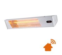 Sined Warm Ira Inox 2000 Wifi Calentador Infrarrojo Exterior 2000w Regulable Gris Calefactor De Onda Corta Ira y Mando a Distancia Diseno Elegante Rejilla Protectora y Pantalla Led Gray Xl