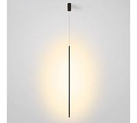Single Slim Lampara Techo Minimalista Dormitorio Mesita de noche Cilindro Lámparas De Techo Nórdico Moderno Personalidad creativa Simple Led Ambiente Fondo Pared Sofá esquina (Warm light,L 120CM)