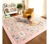 Single tree forest Alfombra Infantil para Dormitorio Cuarto de Jugar, Alfombra Engrosamiento 2.5cm Coral Terciopelo, Alfombra Habitación Infantil -Happy Piggy-120 * 150cm