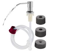 Sink Soap Dispenser - 39.37inch Extension Tube Kit | Stainless Steel Foam Pump - Elegant Refillable Countertop Dispenser for Hand Lotion Shampoo and Dish Soap