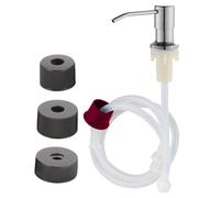 Sink Soap Dispenser - 39.37inch Extension Tube Kit | Stainless Steel Foam Pump - Elegant Refillable Countertop Dispenser for Hand Lotion Shampoo and Dish Soap