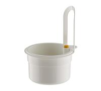 Sink Strainer Basket, Press Automatic Dumping Kitchen Colander, Food Waste Draining Basket for Home, Small Spaces, Dorm, Apartment, RV and Restaurant Use, 14,3 x 8,3 x 20,2 cm