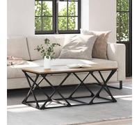 Sinkzol Mesa de centro de roble Artisan, 100 x 49 x 40 cm, material de madera, mesa auxiliar moderna con superficie estable, superficie de almacenamiento versátil y fácil kit de montaje para muebles