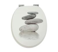 SINOBATH Asiento de inodoro con dispositivo de descenso automático, muchos asientos de inodoro bonitos para elegir, alta calidad y estable de madera