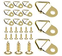 Sinofort 100 Piezas cuelga cuadros ganchos para colgar cuadros colgador cuadros fija cuadros fischer fischer fija cuadros Para Marcos de Fotos Marcos de Fotos Relojes Obras de Arte (Dorado)
