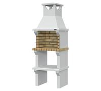Sintra Barbacoa de obra (An x Pr x Al: 68 x 47 x 190 cm, Superficie parrilla: 50 x 32 cm, Sin pintar)
