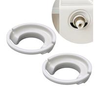 Sintrix Fab 2 conectores hembra de color blanco para revestimiento de radiadores - Compatible con radiador plano Kermi Henrad - Pieza de repuesto para panel lateral de calefacción