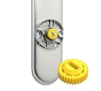 Sintrix Fab Engranaje de repuesto - versión reforzada - compatible con Nuki Smart Lock Ultra - engranaje de repuesto amarillo - accesorio para reparación de cerradura inteligente - repuesto para