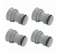Sintrix Fab Tapa protectora para manguera de jardín, tapón ciego apto para acoplamiento rápido Gardena (4 unidades) - Tapón de cierre/cierre con junta para protección contra la suciedad