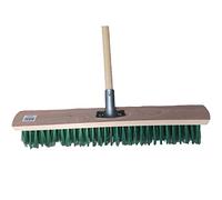 SIO Cepillo Industrial de Barrer 50cm con Palo - Escoba Profesional para Taller, Nave, Garaje y Exterior - Cepillo Ancho Resistente para Limpieza de Suelos Industriales - Escoba Industrial para Taller